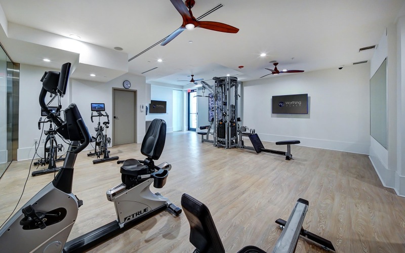 large fitness center
