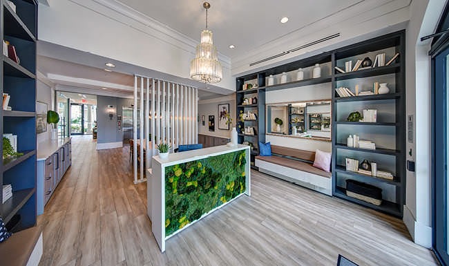 bright and spacious clubhouse